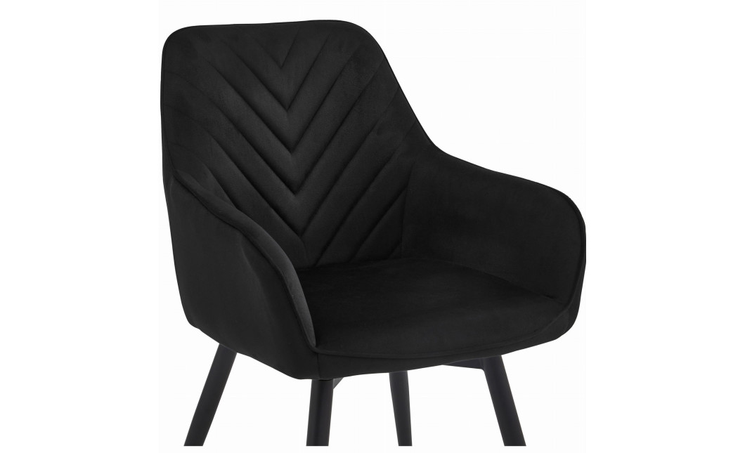 Stuhl NANA360 Samt Schwarz/Schwarz (10039671)