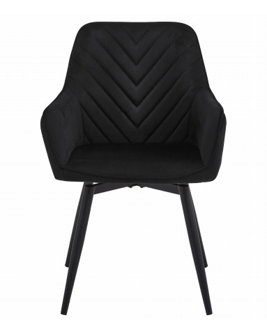 Stuhl NANA360 Samt Schwarz/Schwarz (10039671)
