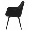 Stuhl NANA360 Samt Schwarz/Schwarz (10039671)