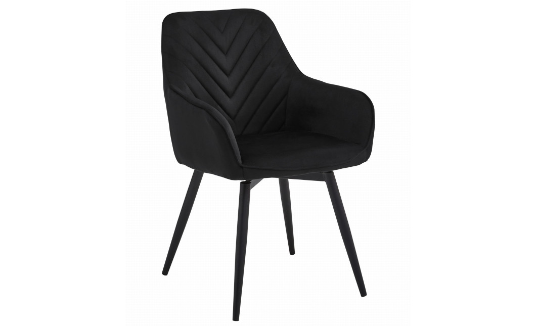 Stuhl NANA360 Samt Schwarz/Schwarz (10039671)