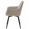Stuhl NANA360 Samt Dunkelbeige/Schwarz (10039661)
