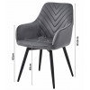 Stuhl NANA360 Samt Dunkelbeige/Schwarz (10039661)