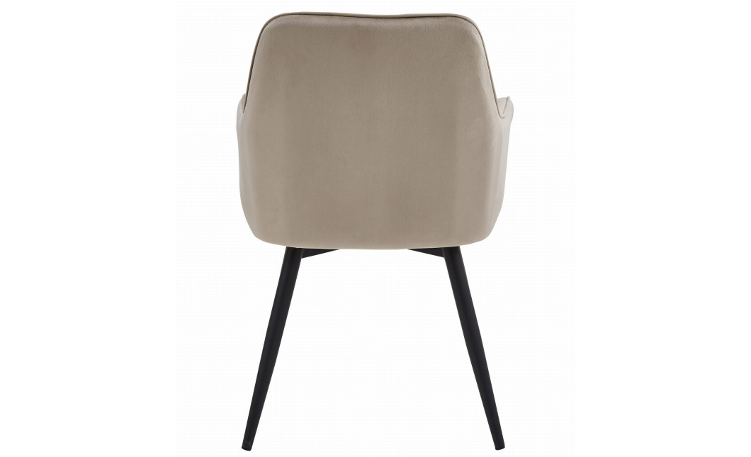 Stuhl NANA360 Samt Dunkelbeige/Schwarz (10039661)