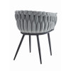 Stuhl ORION Samt Hellgrau (10039001)