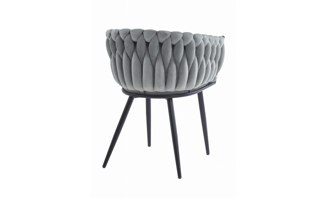 Stuhl ORION Samt Hellgrau (10039001)