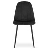 Stuhl PADVA Samt Schwarz/Schwarz (10043131)