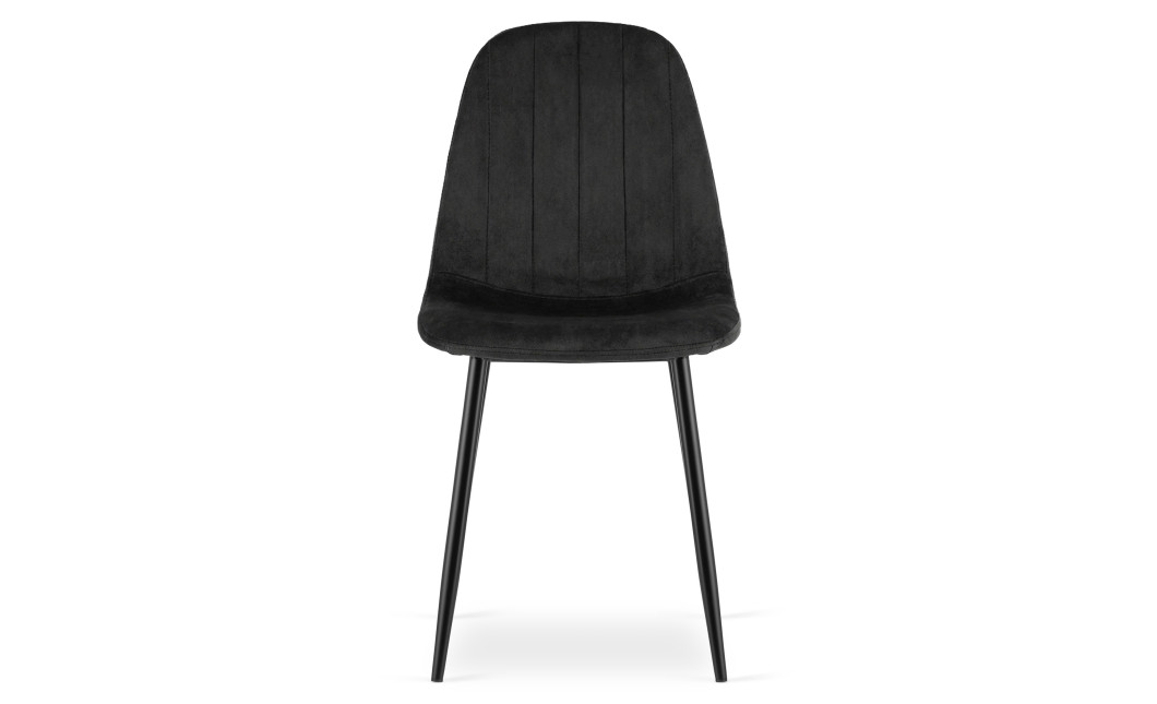 Stuhl PADVA Samt Schwarz/Schwarz (10043131)