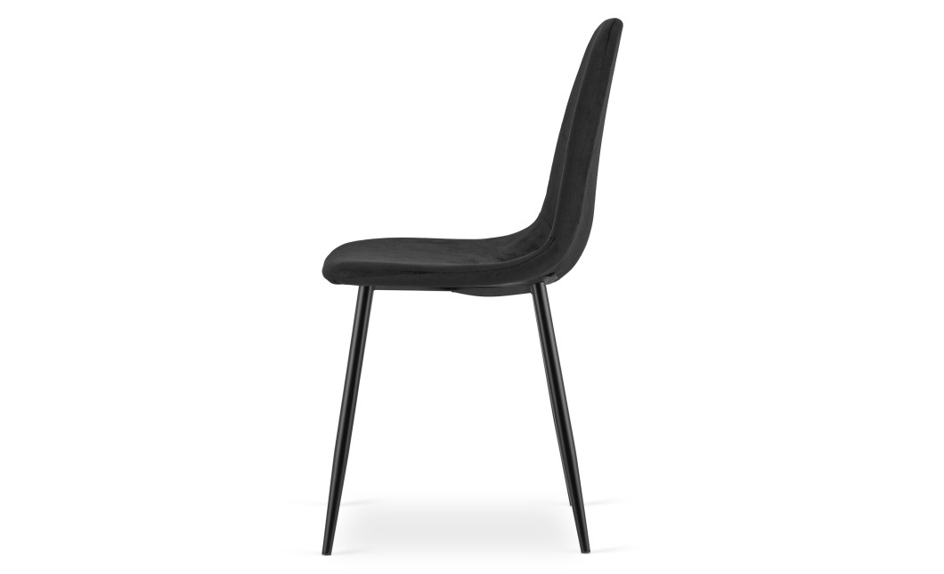 Stuhl PADVA Samt Schwarz/Schwarz (10043131)
