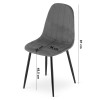 Stuhl PADVA Samt Hellbeige/Eiche (10043221)