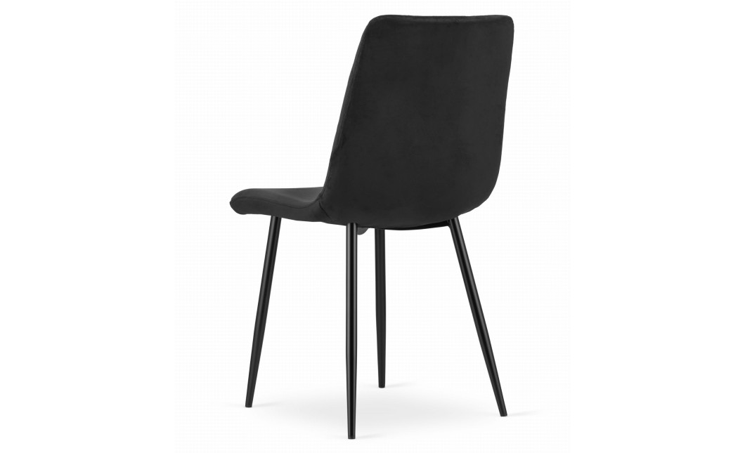 Stuhl TURIN Samt Schwarz (10036601)