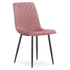 Stuhl TURIN Samt Rosa/Schwarze Beine (10040451)