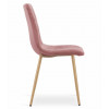 Stuhl TURIN Samt Rosa/Holzfarbe (10037861)