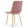 Stuhl TURIN Samt Rosa/Holzfarbe (10037861)