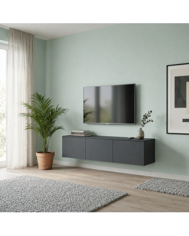 TV-Board Doros Levia Anthrazit 3 Türen 130х35х33 (41516289)