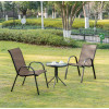 Gartenmöbel-Set ISLAND + SOFIA: runder Tisch 60 cm und 2 Stühle, braun (10070022)