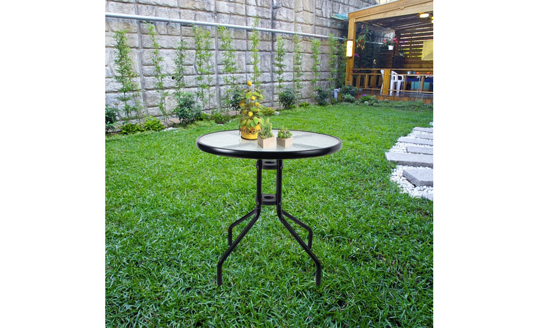 Gartenmöbel-Set ISLAND + SOFIA: runder Tisch 60 cm und 2 Stühle, braun (10070022)