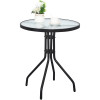 Gartenmöbel-Set ISLAND + SOFIA: runder Tisch 60 cm und 4 Stühle, braun (10070025)