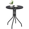 Gartentisch ISLAND rund 60 cm – schwarze Tischplatte (10041421)