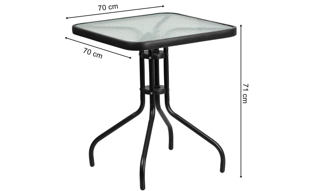Gartentisch ISLAND quadratisch 70 cm (10039991)